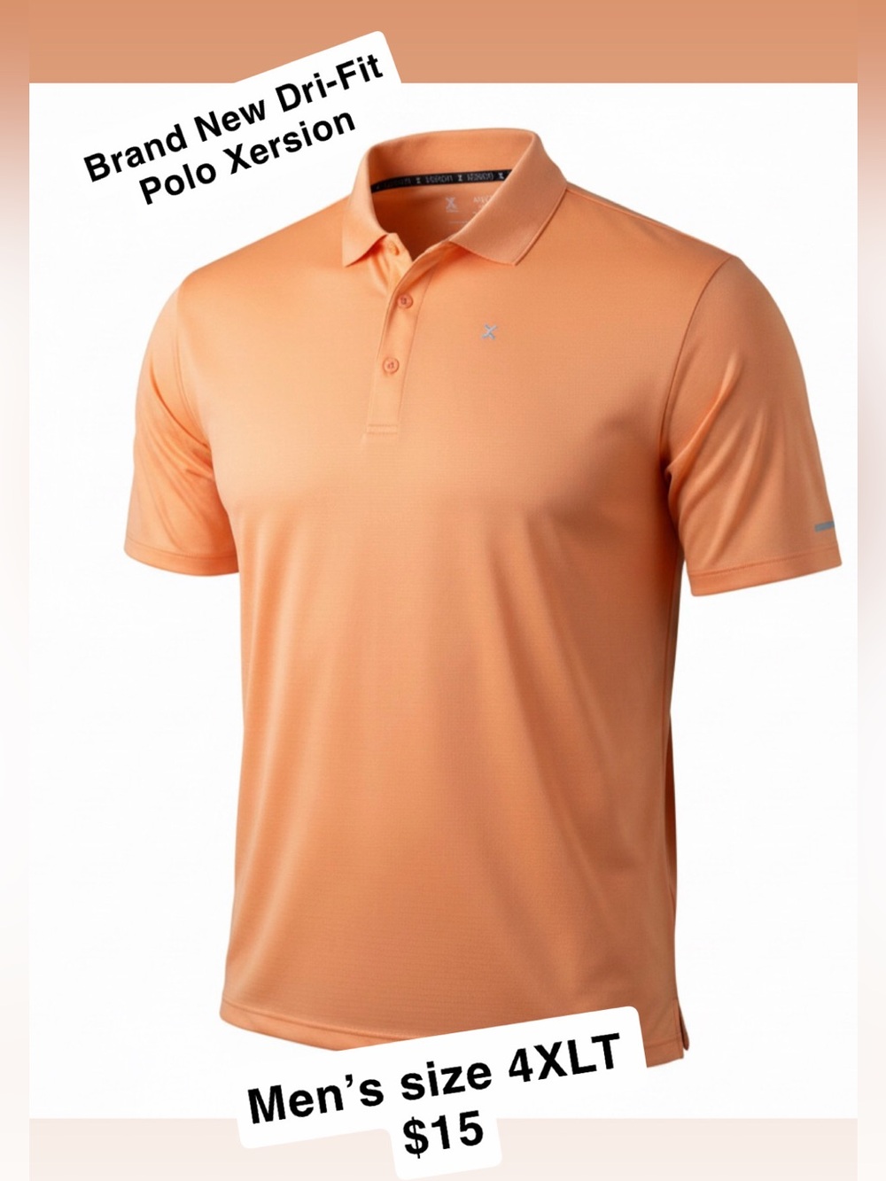 Xersion Men’s Polo in Orange